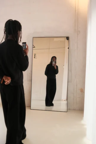 Aureum Mirror – 200x100 cm | Full-Length Mirror – Zwart