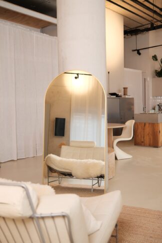 Elara Mirror Compact – 160x80 cm | Arched Full-Length Mirror – Goud